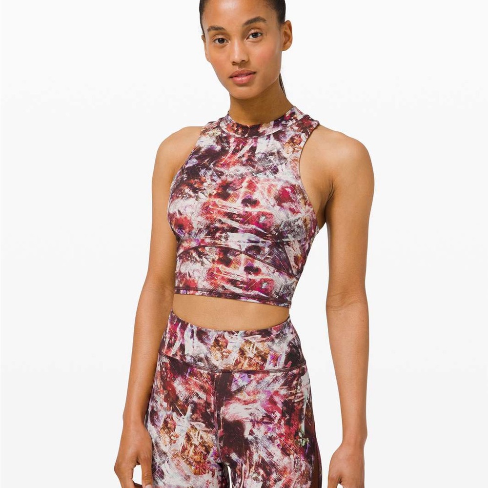 Lululemon Everlux Mesh Back Crop Top